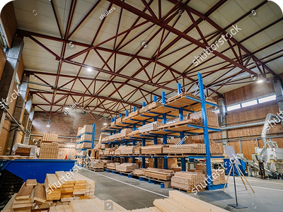 Stock Photo Malpils Latvia October Interior Of A Spacious And Well Organized Wood Workshop Or 2407621823 1