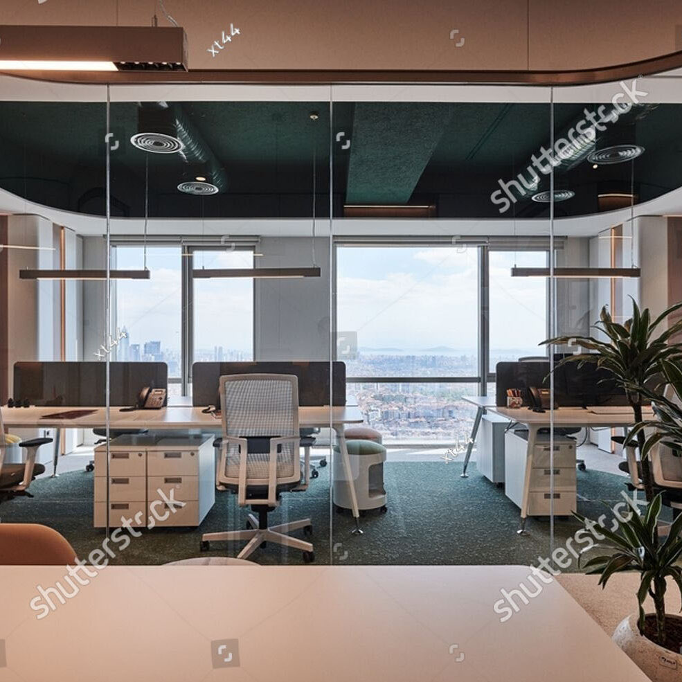 Stock Photo Office Interior Design Modern Office Design Modern Luxury Workplace 2644035849